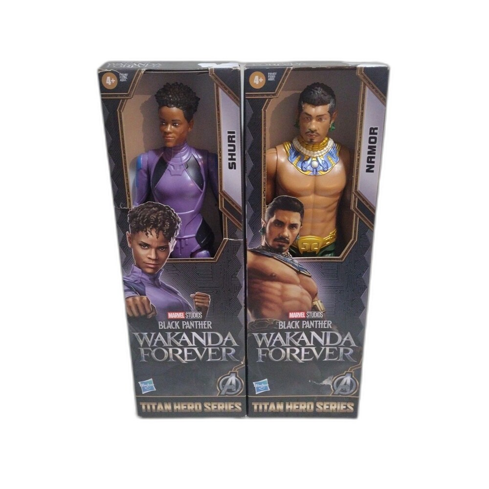 Marvel Black Panther Wakanda Forever 12" Namor, Shuri Titan Hero Action Figure